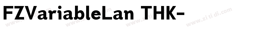 FZVariableLan THK字体转换